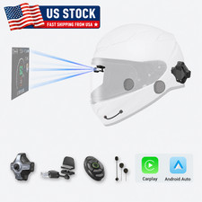 Motorcycle Helmet HUD E6 Head Up Display Bluetooth GPS CarPlay Android Auto picture