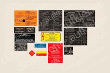 Restoration Sticker decals Set Compatible with BMW E9 3.0CS / 3.0 CSI picture