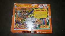 Rare Original Vtg 1974 Doodle Art A. J. Filipeli Hot Rod Street Rods Set In Box picture