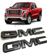 Custom 2019-2023 GMC Sierra Front Rear ALL Black Emblem 84364354 WITH Multipro picture