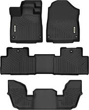 OEDRO 3rd Row Floor Mats Carpets For 2022-2024 Acura MDX 3D Molded Black picture