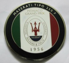 Car Badge - Maserati Tipo 250f Monaco Grand Pix 1957 car grill badge emblem logo picture
