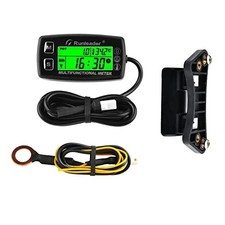 Runleader Digital Tach Hour Meter,Engine Temperature Gauge,Alert RL-HM035A-M5  picture