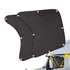 2x Semi Car Sun Shade Shield Side Window Screen Cover Sun Visor Mesh picture