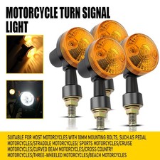 4X Black Turn Signal For Honda CL350K Scrambler/ CB350K 1968-1973 XL250K 72-76 picture