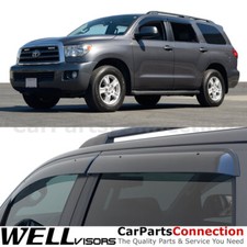 WellVisors For Window Visors For 08-22 Toyota Sequoia Sun Visors For Deflectors picture