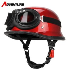 DOT 1Storm Motorcycle Half Face Helmet Mopeds Scooter Inner Visor Matt Black picture
