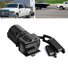 7 Pin Round to 4/5 Pin Flat Blade Trailer Adapter 2in1 RV Truck Towing Connector picture