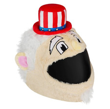 MOTORCYCLE HELMET COVER - Uncle Sam Fourth of July Patriotic picture
