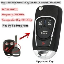 Upgraded Flip Remote Keyless Entry Key Fob 4B for Chevrolet Tahoe 2003-2006,GMC picture