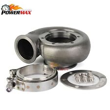 0.83 Dual Vband Turbine Housing GT30 GTX30 GTX30R Turbo+Outlet Flange/Clamp picture