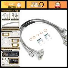 Extended Stainless Steel Brake Lines for Front & Rear - High Performance Upgrade picture