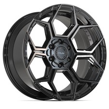 One 20 Inch Black Alloy Wheel Off-Road for 2005 GMC Sierra 1500 6x135 20x9 CYBE picture