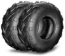 Two 16x8-7 Sport ATV Tires Front Left and Right 4 Ply Tubeless Black Rubber picture