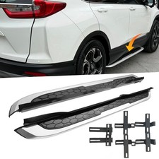 For 17-22 Honda CR-V CRV Running Boards Side Step Nerf Bars Aluminum Silver 2Pcs picture