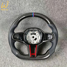 Customized black Carbon Fiber Leather Steering Wheel for 2017-2024 BMW CS picture