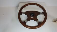 Steering Wheel Momo Wood Car Old Lancia Thema With Button Horn 35 CM About picture