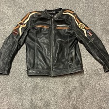 Authentic Harley-Davidson Boulevard Distressed Leather Racing Jacket (Tall Fit) picture