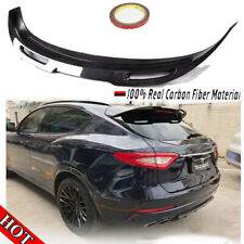 REAL CARBON Rear Roof Spoiler Window Lip Wing Fits Maserati Levante 2016-2020 picture