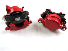 78-88 GM Metric Front Loaded Brake Calipers pair R&L Red Finish  B12502R-L/R picture