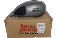 RAK00077/B NEW OEM ROYAL ENFIELD GAS TANK GUNMETAL GREY  W/DECAL RAK00077/B picture