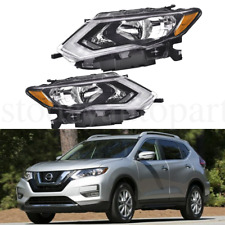 For 2017-2020 Nissan Rogue Halogen Headlight Headlamp W/LED DRL Left+Right picture