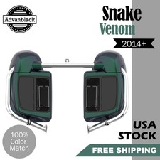 Advanblack Snake Venom Lower Vented Fairing Fits 2014+ Harley Davidson Touring picture