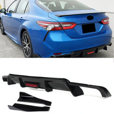 Fits Toyota Camry SE XSE 18-24 Rear Bumper Diffuser W/ Led light + Corner Spats picture