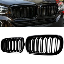 BILLDIO X5 F15 Grille?Gloss Black Kidney Grill Fit 2014-2018 X5 F15 X6 F16 X5M F picture