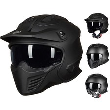 ILM Open Face 3/4 Motorcycle Half Helmet for Moped ATV Cruiser Scooter DOT 726X picture