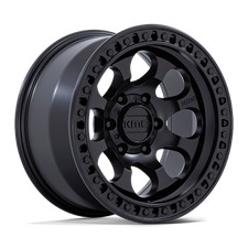 17x9 KMC KM550 Riot SBL Satin Black Wheel 5x5.0 (-12mm) picture