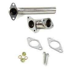 35MM 38MM Stainless Engine Wastegate Dump Tube Pipe+ Elbow Adaptor 2pcs picture