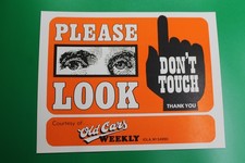Vintage Antique car Show sign Accessory picture