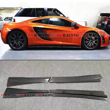 For McLaren MP4-12C 650S Upgradation 675LT Real Carbon Fiber Body Side Skirt 4X picture