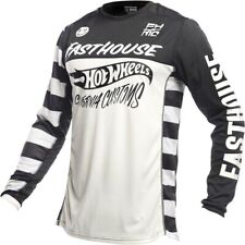 Fasthouse Grindhouse Hot Wheels Jersey, White/Black picture