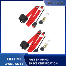 For All Mercedes-Benz Adjustable Front Seat Belt 2 Pack 3 Point Retractable picture
