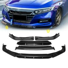 For 18-20 Accord 4Pcs Carbon Fiber Painted Sport Style Front Bumper Lip Spoiler picture