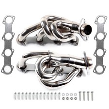 FOR 97-03 FORD F150 F250 4.6L V8 SHORTY STAINLESS STEEL EXHAUST HEADER MANIFOLD picture