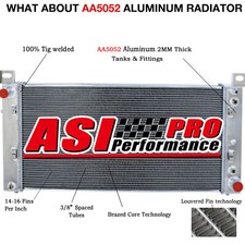 4-Row Radiator for GMC Chevy Silverado Suburban Tahoe Yukon 1500 2500 34'' #2423 picture