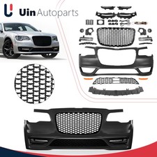 For 2012-2024 Chrysler 300C 300 C SRT8 SRT 8 SRT-8 Front Bumper Cover Set W/ LED picture