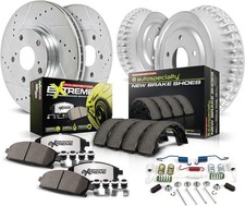 K15508DK Powerstop BRAKE DISC PAD KIT 4-WHEEL SET 2000 CIVIC COUPE CARBON-FIBER picture