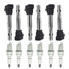 6X Ignition Coils + 6X Spark Plugs for AUDI A5 TT Quattro Volkswagen 07K905715A picture