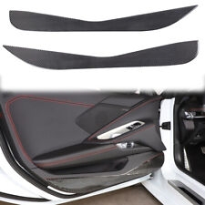 Real Carbon Fiber Car Door Anti Kick Panel Cover For Corvette C8 2020-2023 USA picture