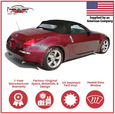 Convertible Soft Top Fits 2003-2009 Nissan 350Z w/DOT Heated Glass Window, Vinyl picture