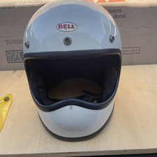 Vintage 1970 Bell Moto Star  Yellow Motorcycle Helmet Size 7 1/2