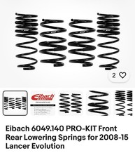 Eibach 6049.140 PRO-KIT Front Rear Lowering Springs for 2008-15 Lancer Evolution picture