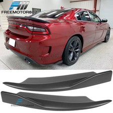 Fit 15-23 Dodge Charger Matte Black SRT R/T GT PP Rear Bumper Lip Apron Spat picture