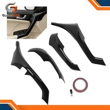 Fits Acura TSX 2009-2014 Interior Door Armrest Cover Trim Gloss Black 4Pcs picture