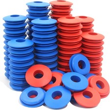 100pcs Automotive Glad Hand Seals - 50 Red & 50 Blue for Semi Trucks & Trailers picture