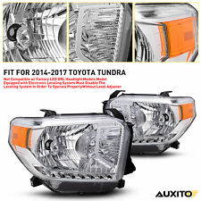 Headlight Set For 2014-2017 Toyota Tundra Left and Right With Level Adjuster EOA picture